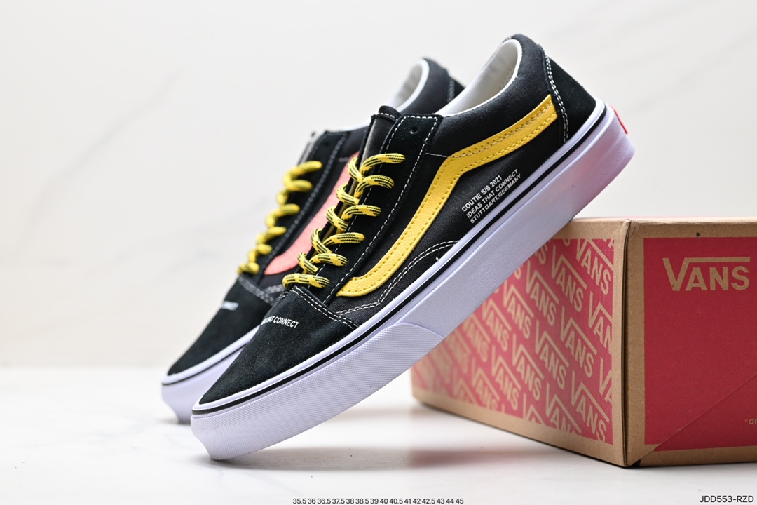 Vans Old Skool Platform Black Warrior Vans official lightweight, wear-resistant, comfortable, thick-soled casual canvas shoes