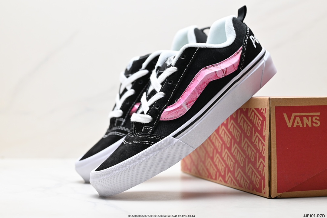 Vans Old Skool Platform Black Warrior Vans official lightweight, wear-resistant, comfortable, thick-soled casual canvas shoes