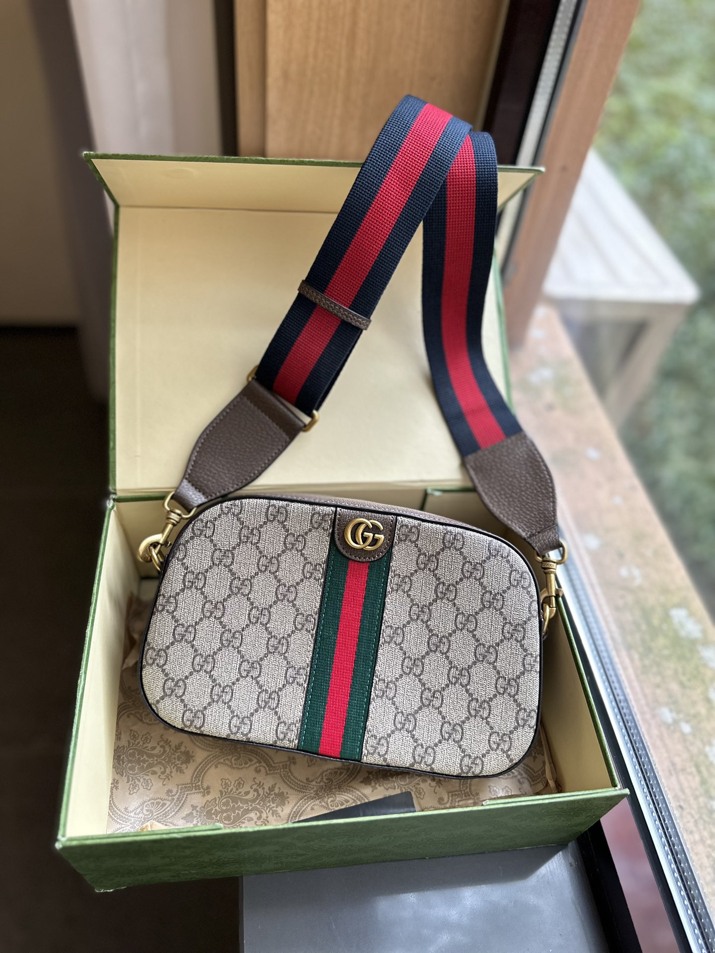 Gucci Ophidia Torby na aparat Skóra krowia Vintage