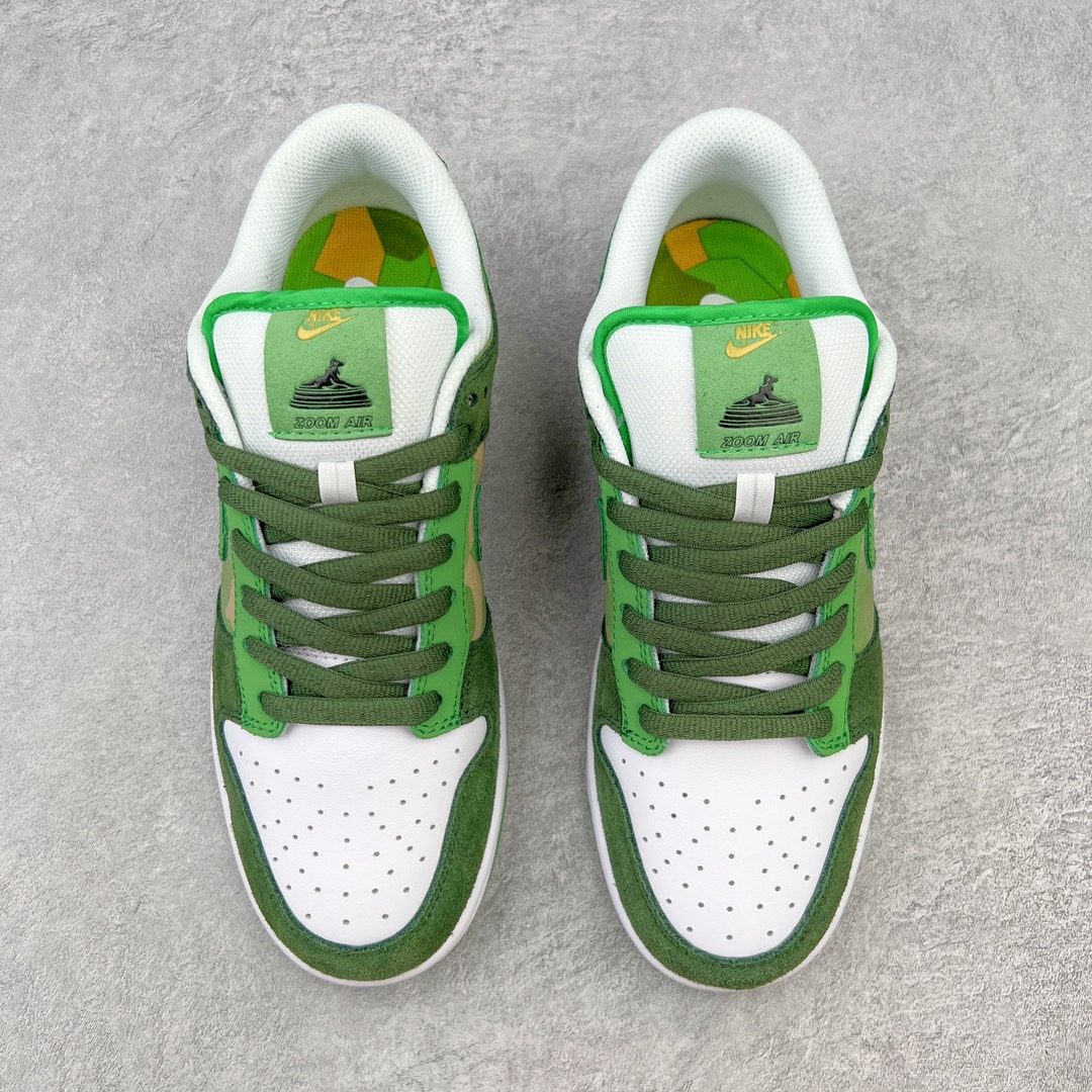 图片[2]-💰260 ＃CF纯原 NK Dunk Low 绿迷彩 315355-331 大厂出品 极力推荐 原装头层材料 独家版型蒸餾加工帶來的是更好的视觉和脚感体验大厂纯原品质出货 清洁度 电绣工艺 皮料切割干净无任何毛边 细节完美 尺码：39 40 40.5 41 42 42.5 43 44 44.5 45 编码：by3936030-运动鞋