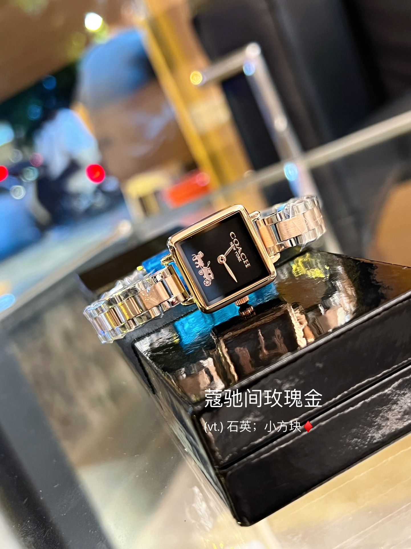 CASS-series Tea Rose Watch: Elegant Design with Stone Core, Gold Plating, and Waterproof Features. - 图片 5