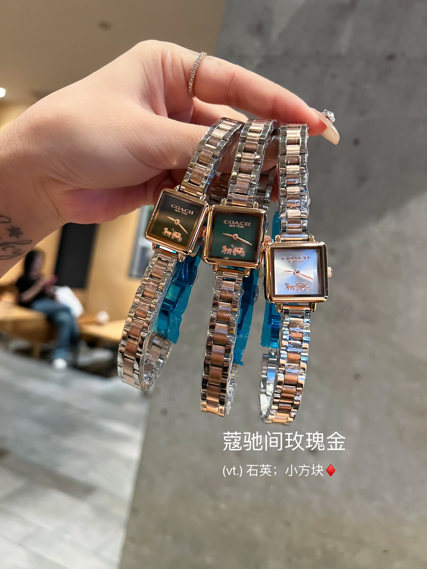 CASS-series Tea Rose Watch: Elegant Design with Stone Core, Gold Plating, and Waterproof Features. - 图片 6