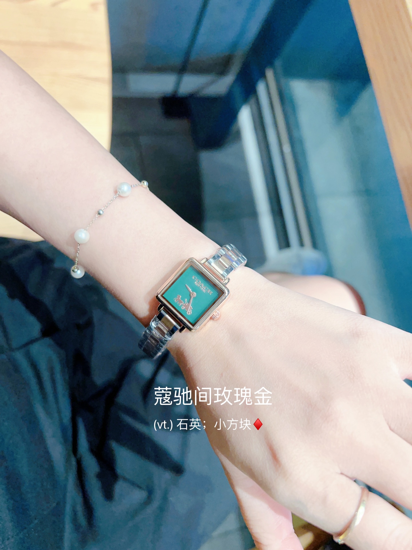 CASS-series Tea Rose Watch: Elegant Design with Stone Core, Gold Plating, and Waterproof Features. - 图片 9
