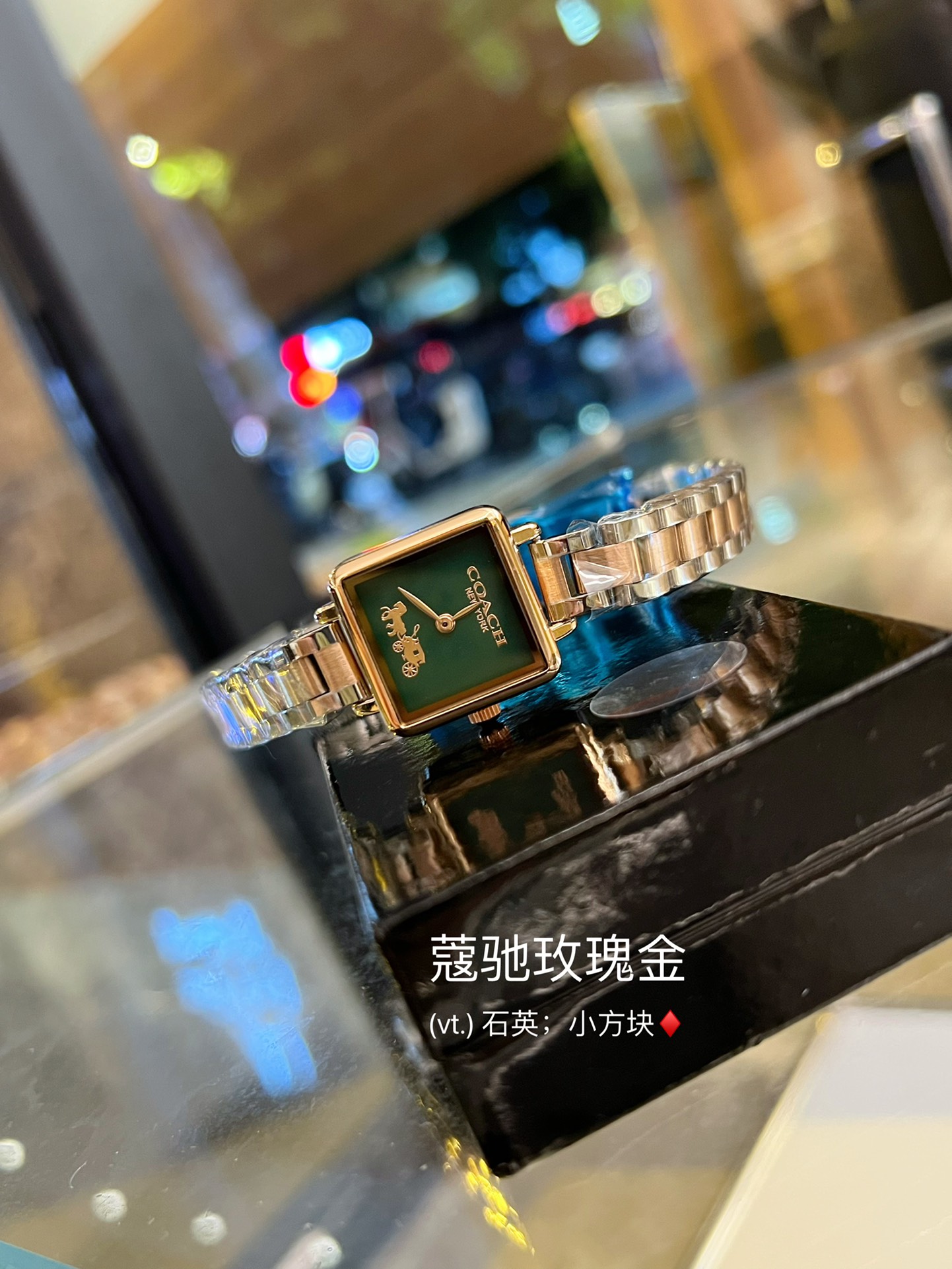 CASS-series Tea Rose Watch: Elegant Design with Stone Core, Gold Plating, and Waterproof Features. - 图片 2