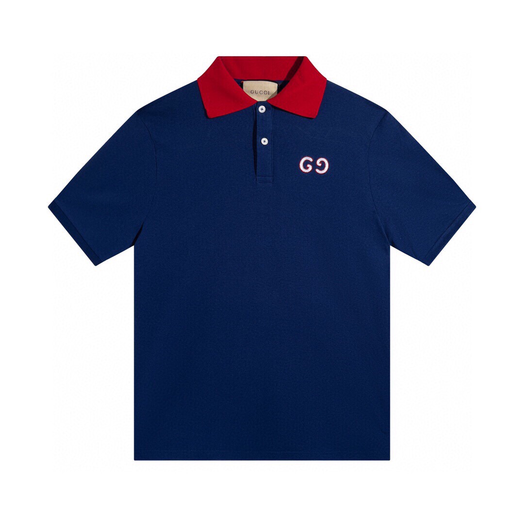 Gucci AAA
 Clothing Polo Embroidery Unisex Casual