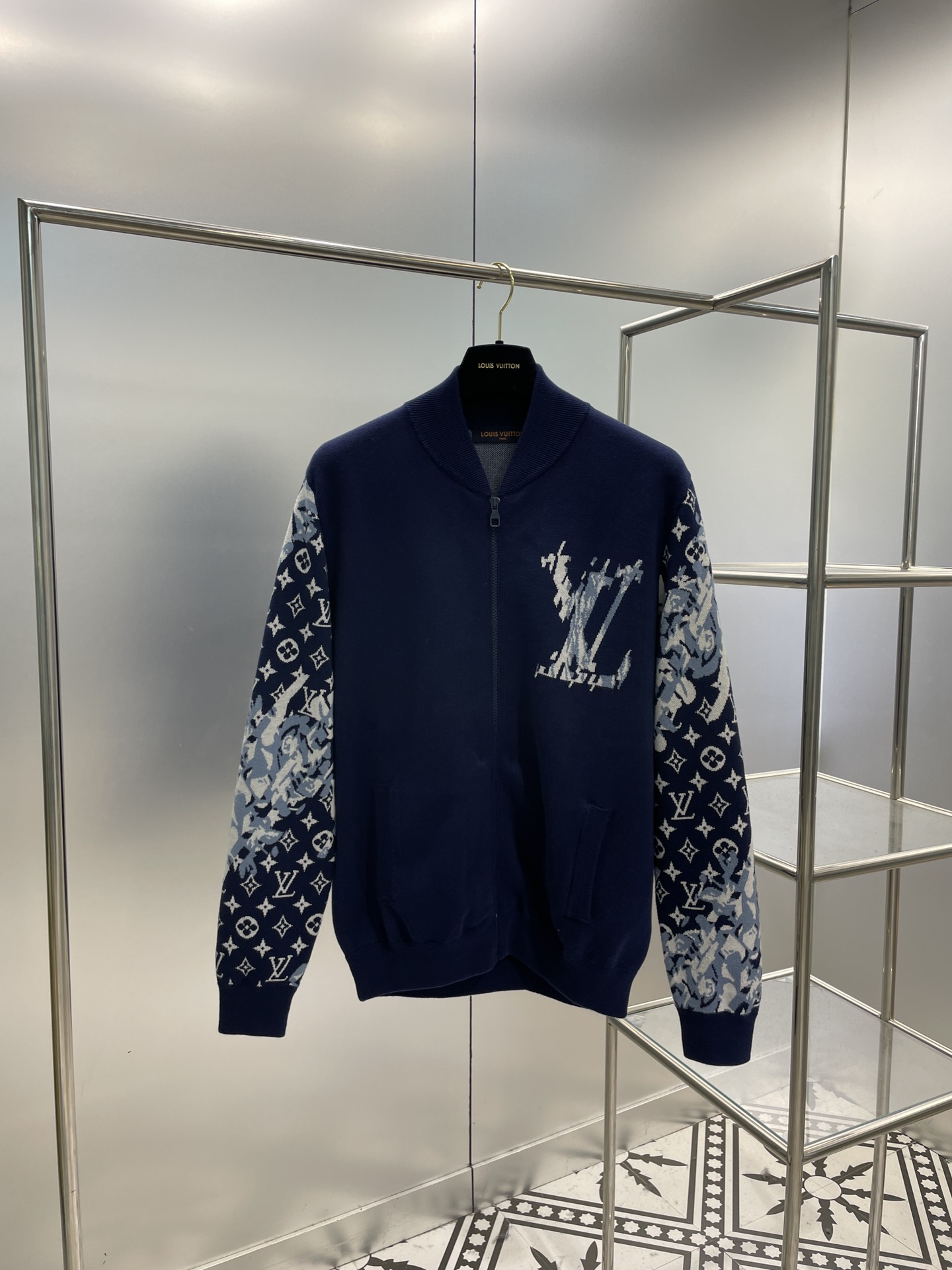 Louis Vuitton Clothing Coats & Jackets Designer Wholesale Replica
 Blue Deep Sea Cotton Knitting