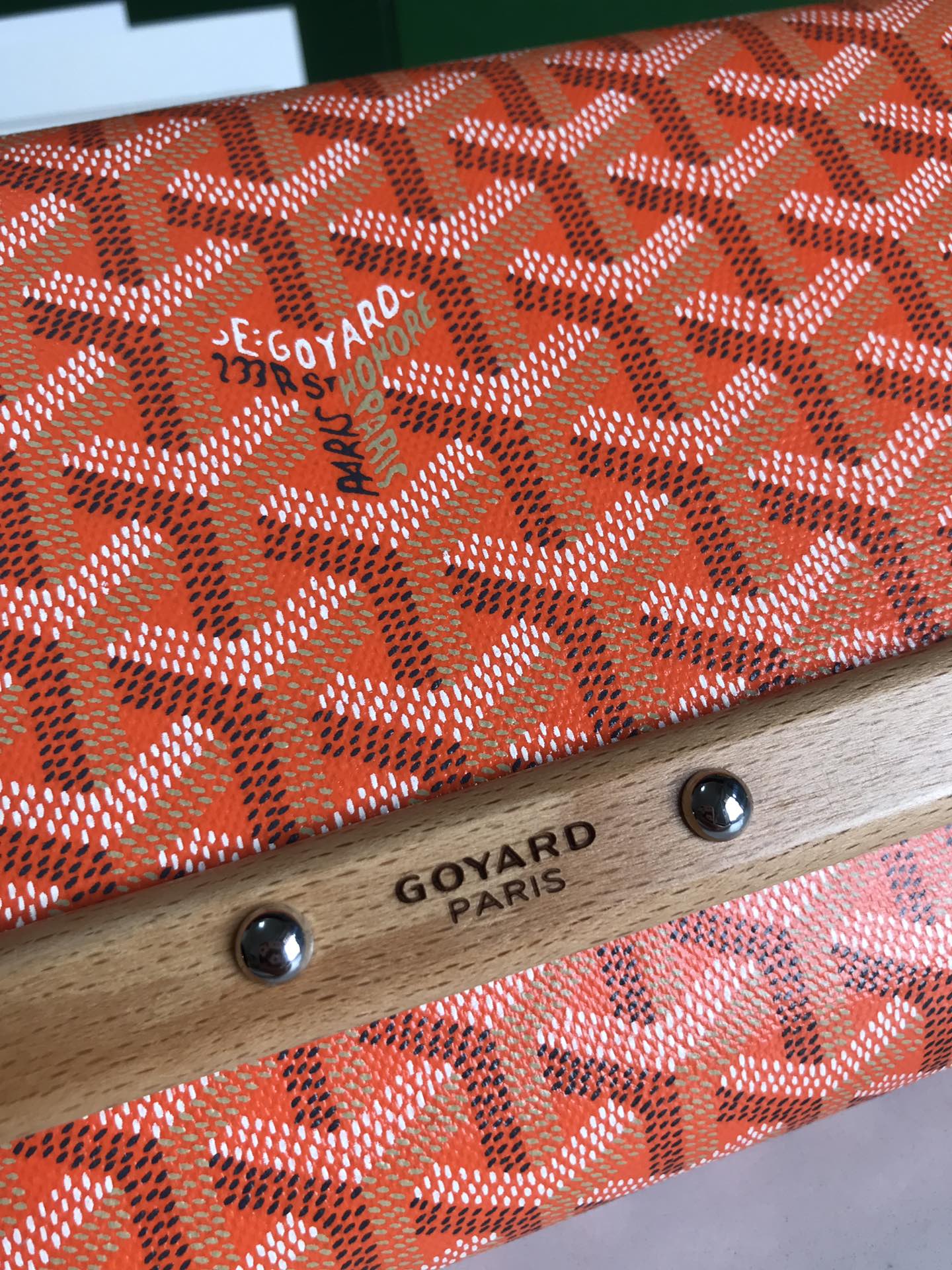 Goyard Monte Carlo Orange Clutch with Adjustable Shoulder Strap 6 i1695213139 1227 4