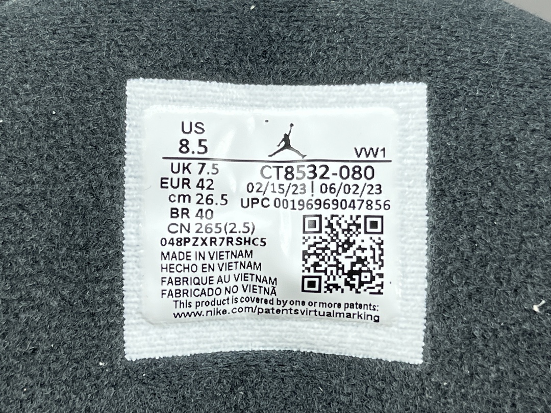  福利特价
【纯原：顶级AJ3】灰黑色 Jordan Air Jordan 3 Fear  潮流复古篮球