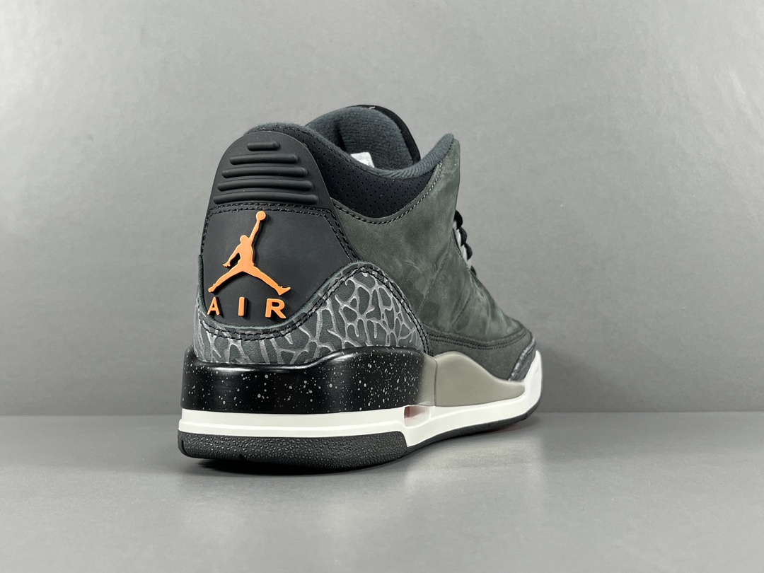  福利特价
【纯原：顶级AJ3】灰黑色 Jordan Air Jordan 3 Fear  潮流复古篮球