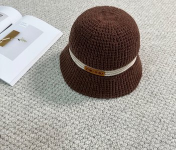 for sale online MiuMiu Hats Bucket Hat Knitting Fall/Winter Collection