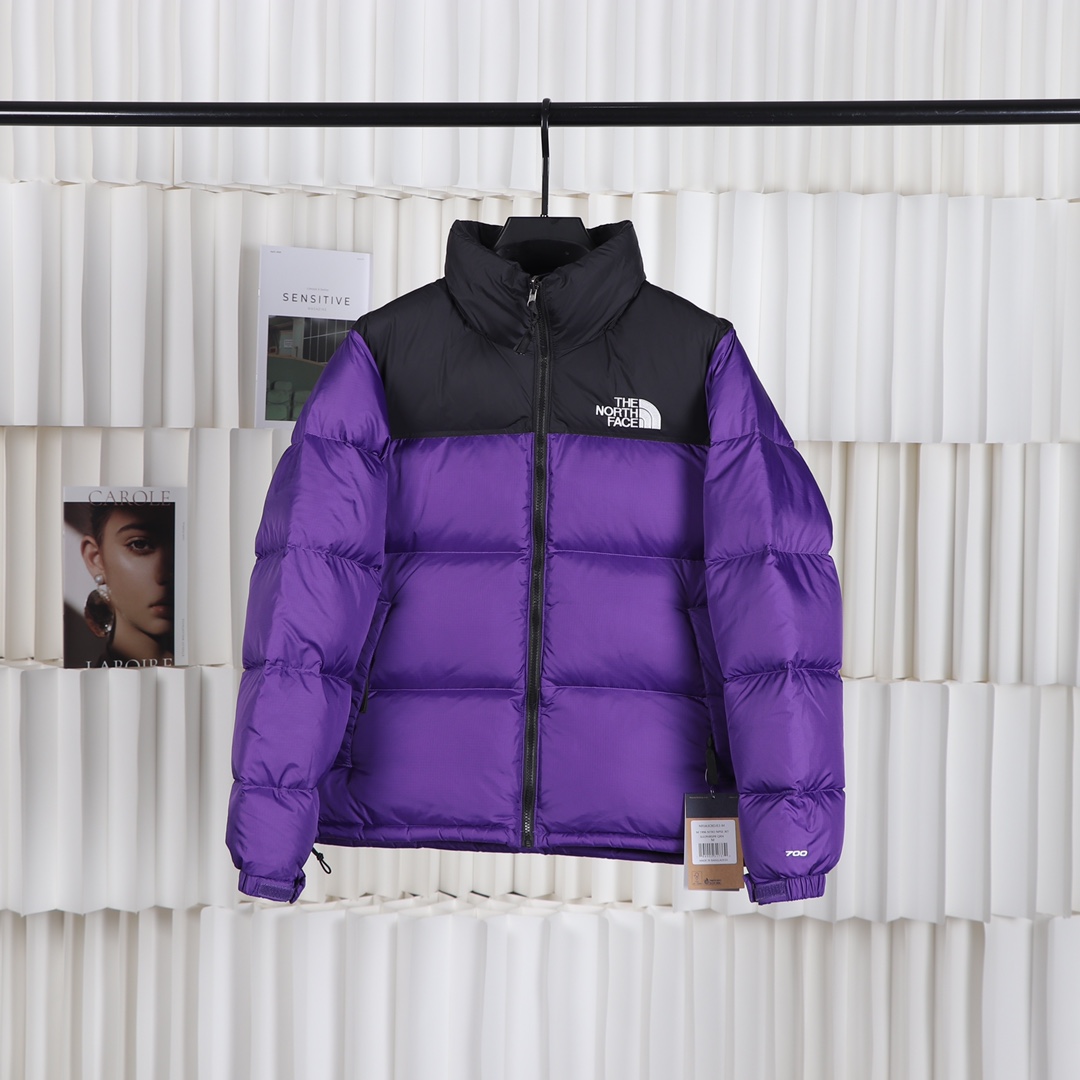 The North Face Clothing Down Jacket Top Designer replica
 Purple White Embroidery Duck Down