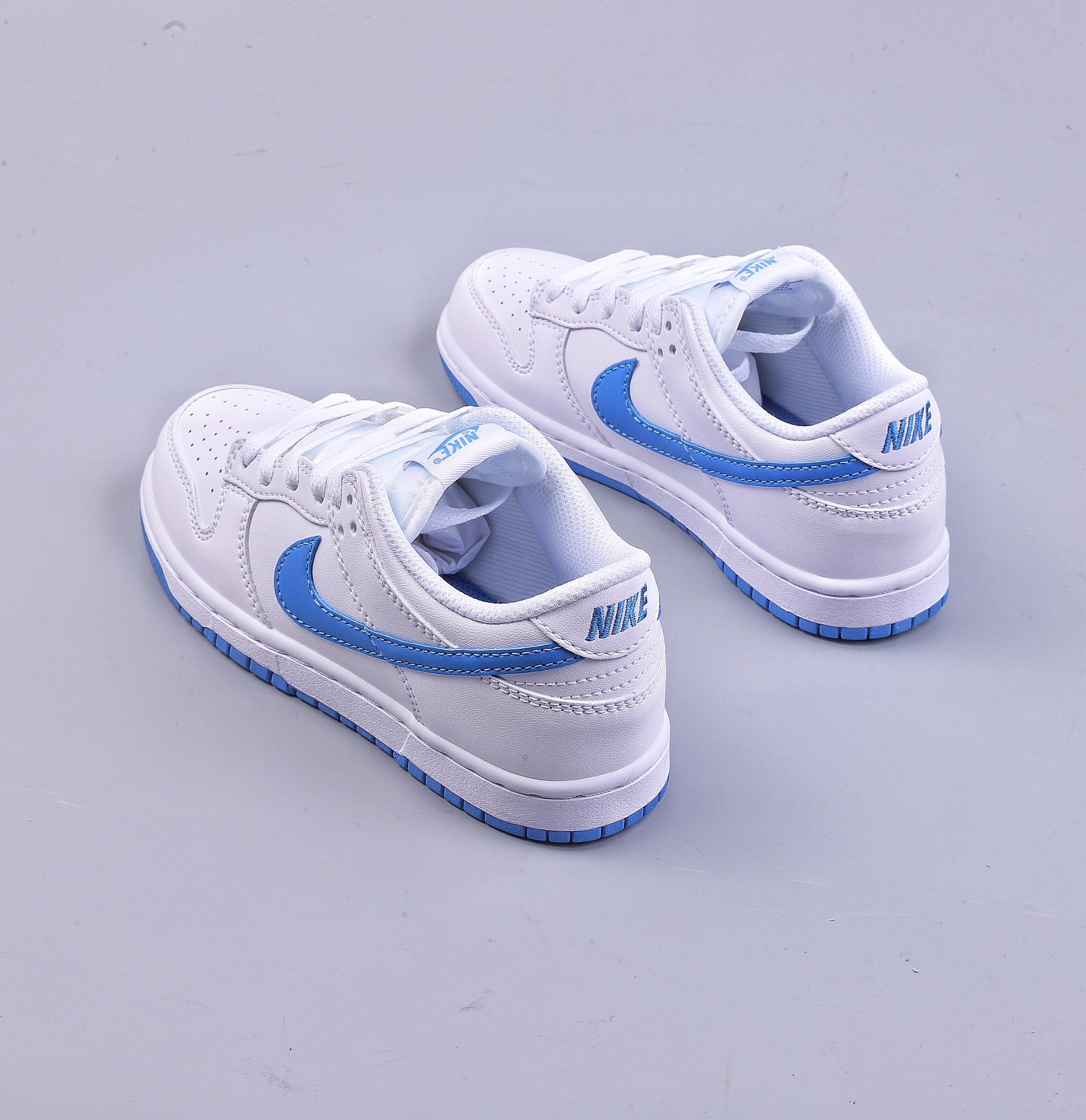 C children's shoes Nk Dunk Low white blue SB low-top sports casual children's shoes DH9756-105