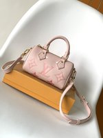 At Cheap Price
 Louis Vuitton LV Speedy Bags Handbags Black Pink Yellow Empreinte​ M81625