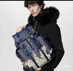 Louis Vuitton LV Christopher Fashion Bags Backpack Blue m41379