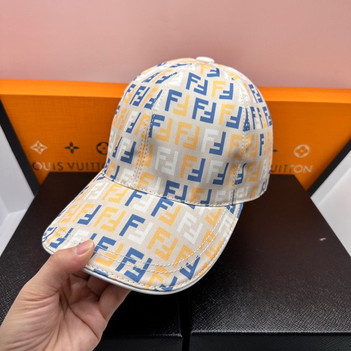 Fendi Double F Baseball Cap front view
