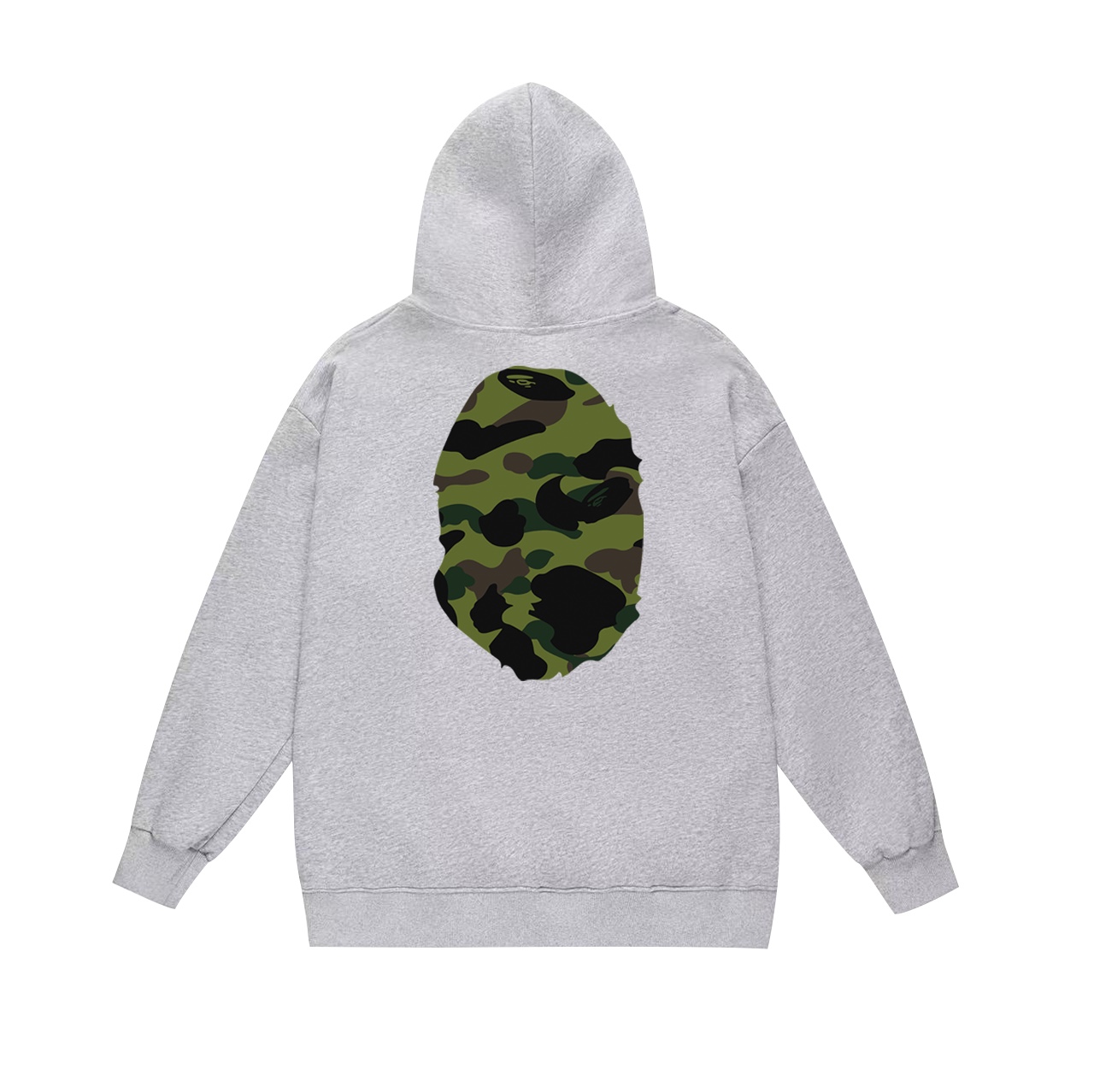 “SC660 Cyclops Velvet Hoodie: Bape Double-Face Fur Headprints in Black, White, Grey” - 图片 6
