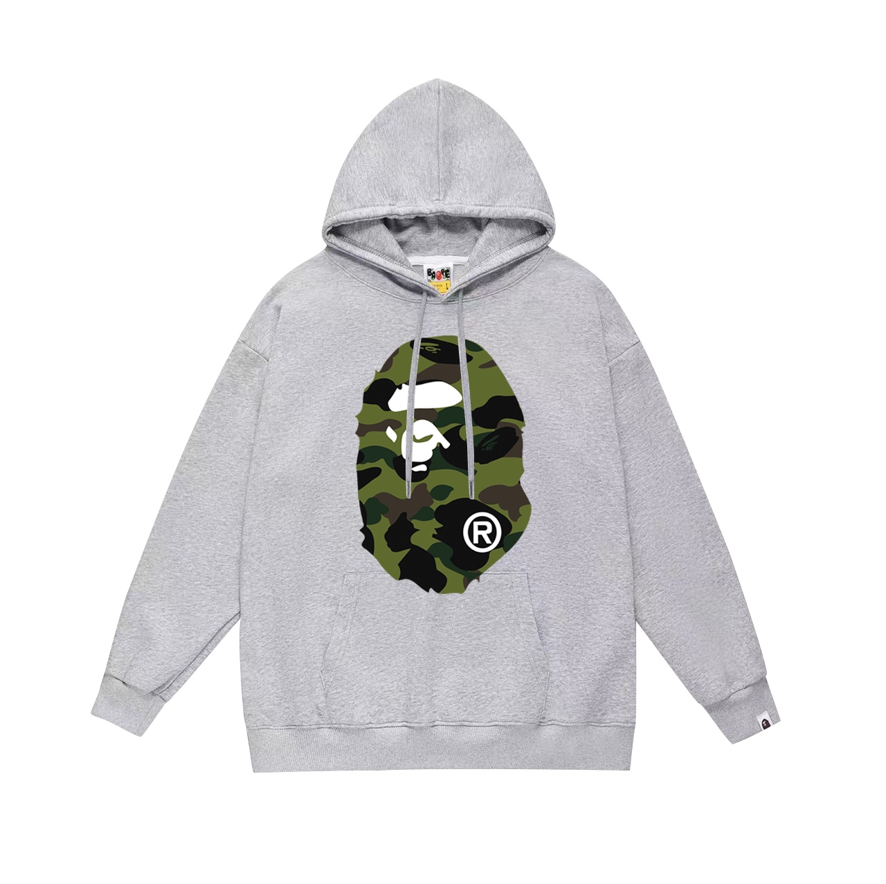 “SC660 Cyclops Velvet Hoodie: Bape Double-Face Fur Headprints in Black, White, Grey” - 图片 5