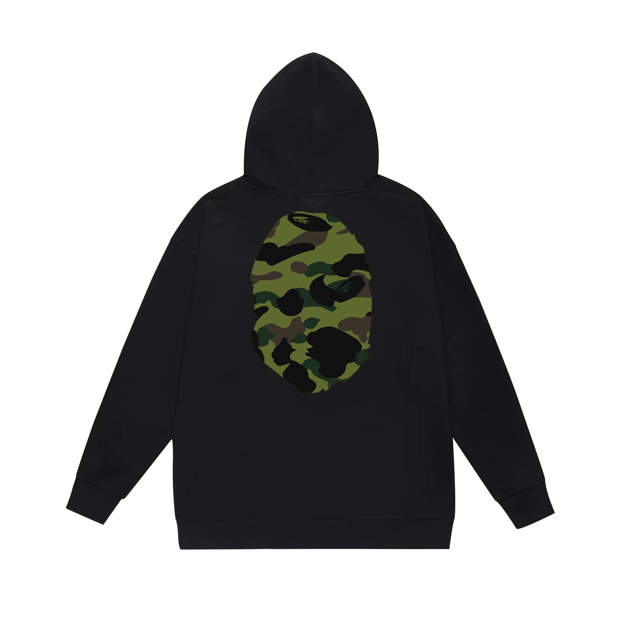“SC660 Cyclops Velvet Hoodie: Bape Double-Face Fur Headprints in Black, White, Grey” - 图片 2