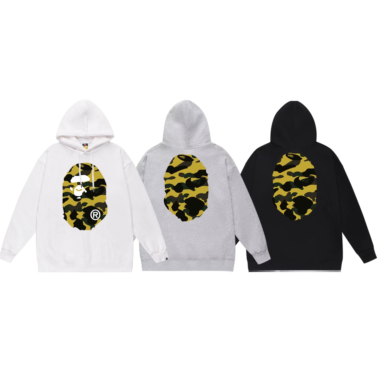 Fashion: BAPE Double-Face Cyclops Velvet Jacket for Men and Women - 图片 7