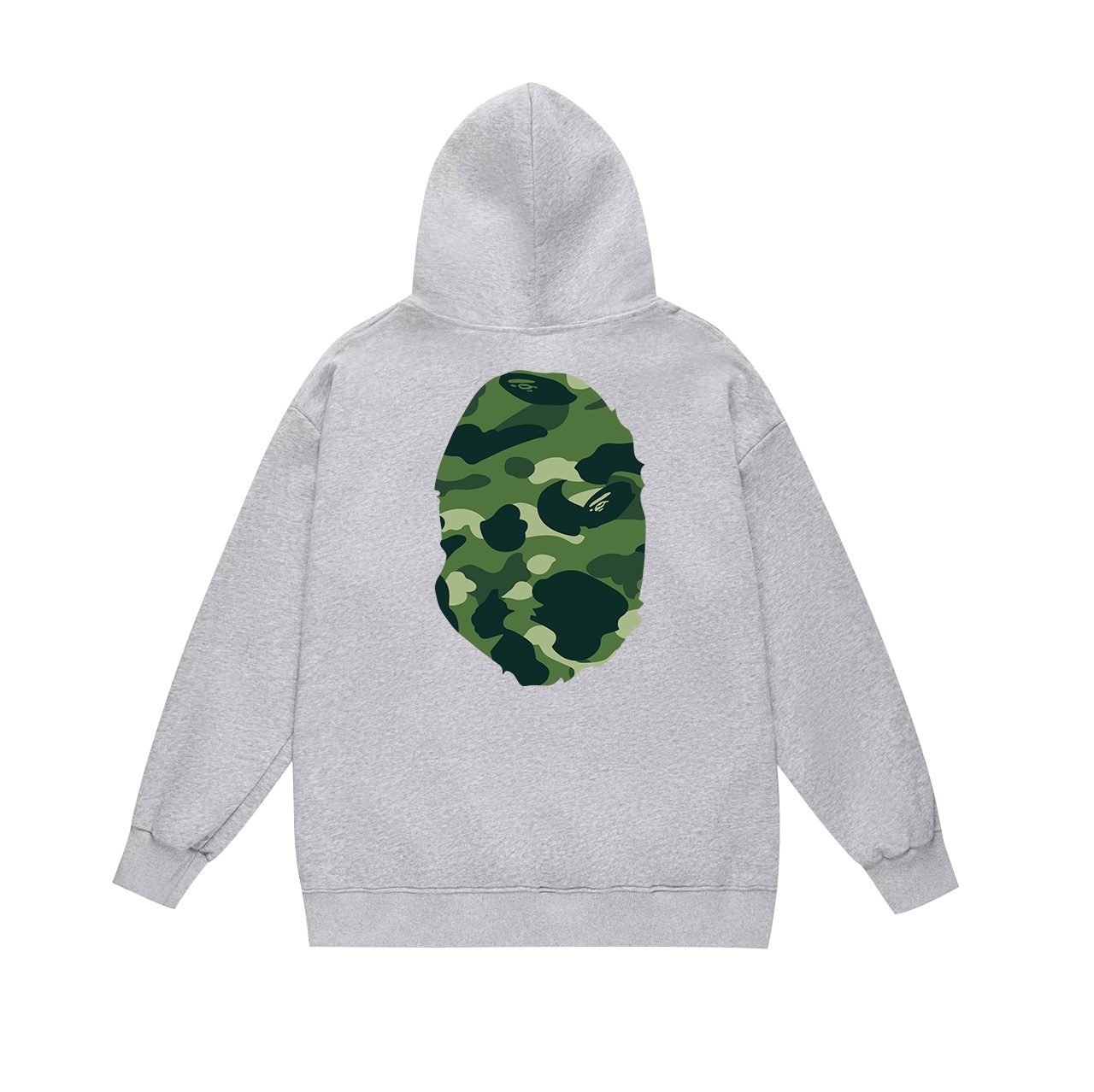“BAPE Cyclops Velvet Hoodie: Double-Face Fur and Velvet, Black & Green, SM-XXL” - 图片 6