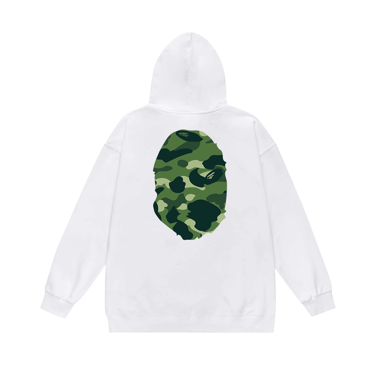 “BAPE Cyclops Velvet Hoodie: Double-Face Fur and Velvet, Black & Green, SM-XXL” - 图片 4
