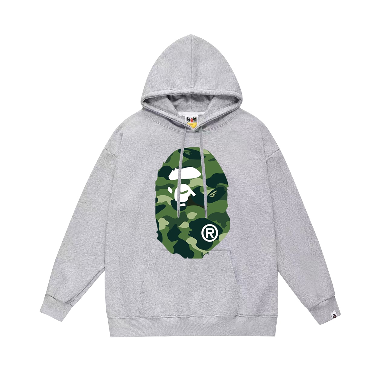 “BAPE Cyclops Velvet Hoodie: Double-Face Fur and Velvet, Black & Green, SM-XXL” - 图片 5