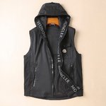 Moncler Clothing Waistcoat Replica Designer
 Black Grey Men Fall/Winter Collection Hooded Top
