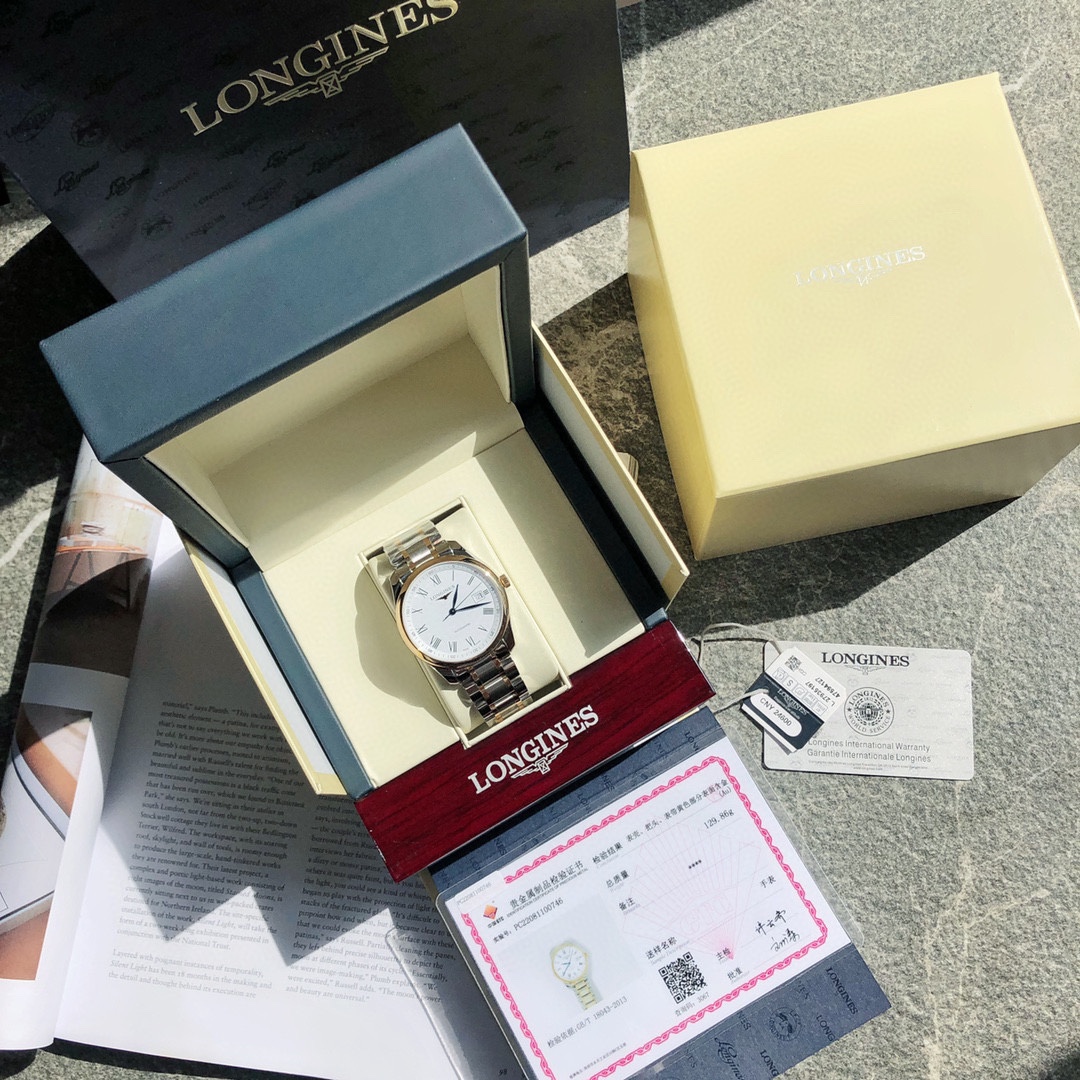 NO:143500,Batch of top quality goods!  18k gold-plated craftsmanship (with gold-containing certificate) Longines 