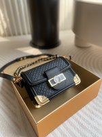 Louis Vuitton LV Dauphine Bags Handbags Shop Designer Replica
 Black Cowhide Mini M22597