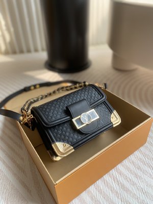 Louis Vuitton LV Dauphine Bags Handbags Shop Designer Replica Black Cowhide Mini M22597