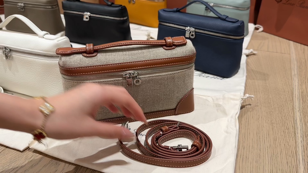 Loro Piana Crossbody & Shoulder Bags Lychee Pattern Cowhide