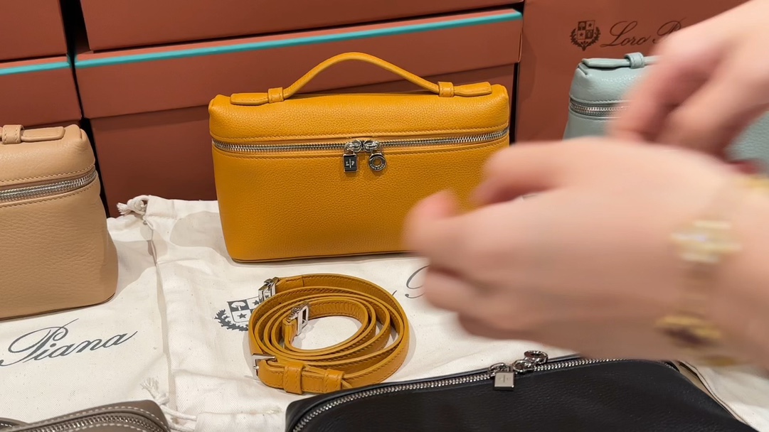 Loro Piana Crossbody & Shoulder Bags Lychee Pattern Cowhide