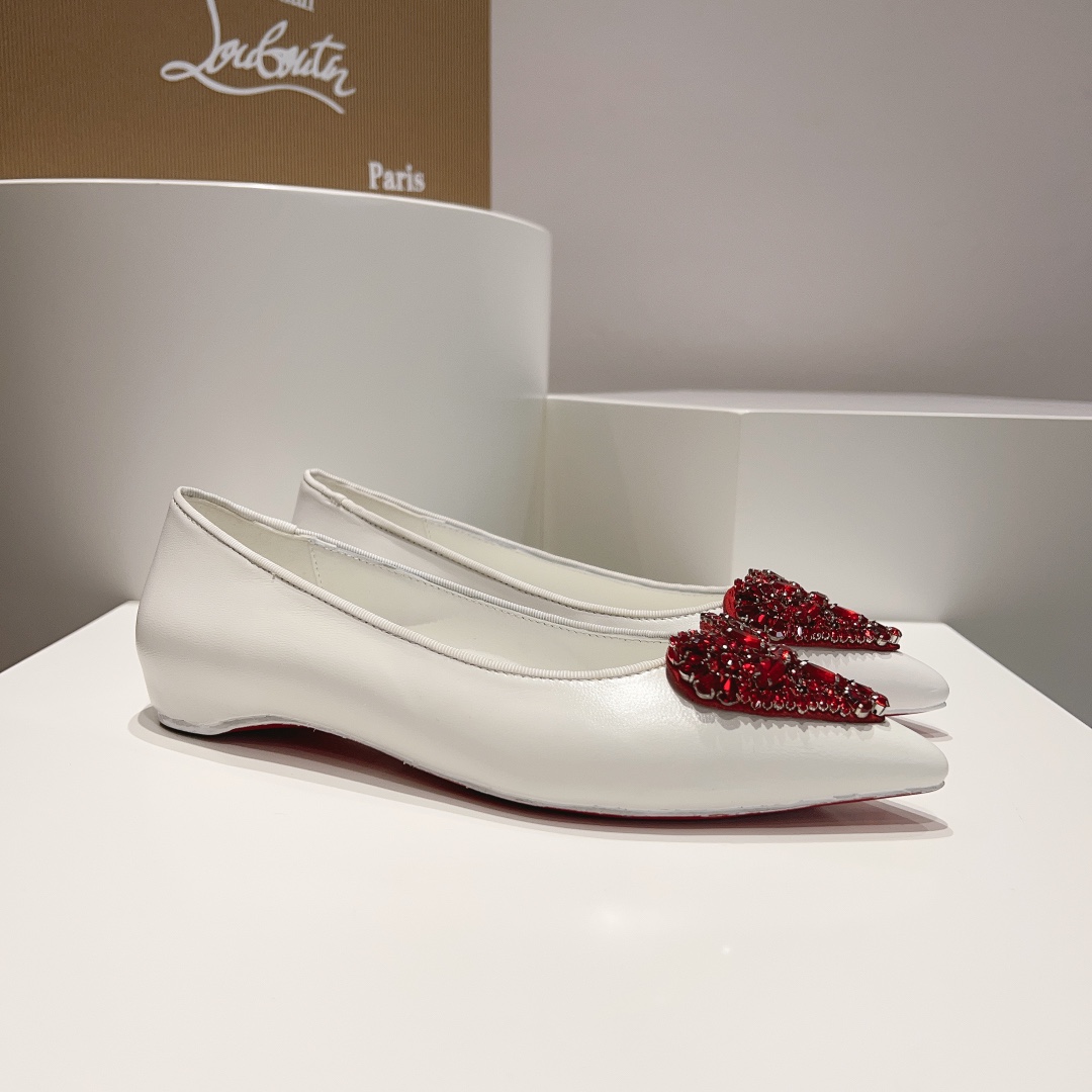 独家顶级版ChristianLouboutin2023s原版做货重工CL七夕限定心型宝石高跟鞋︎鞋面lk