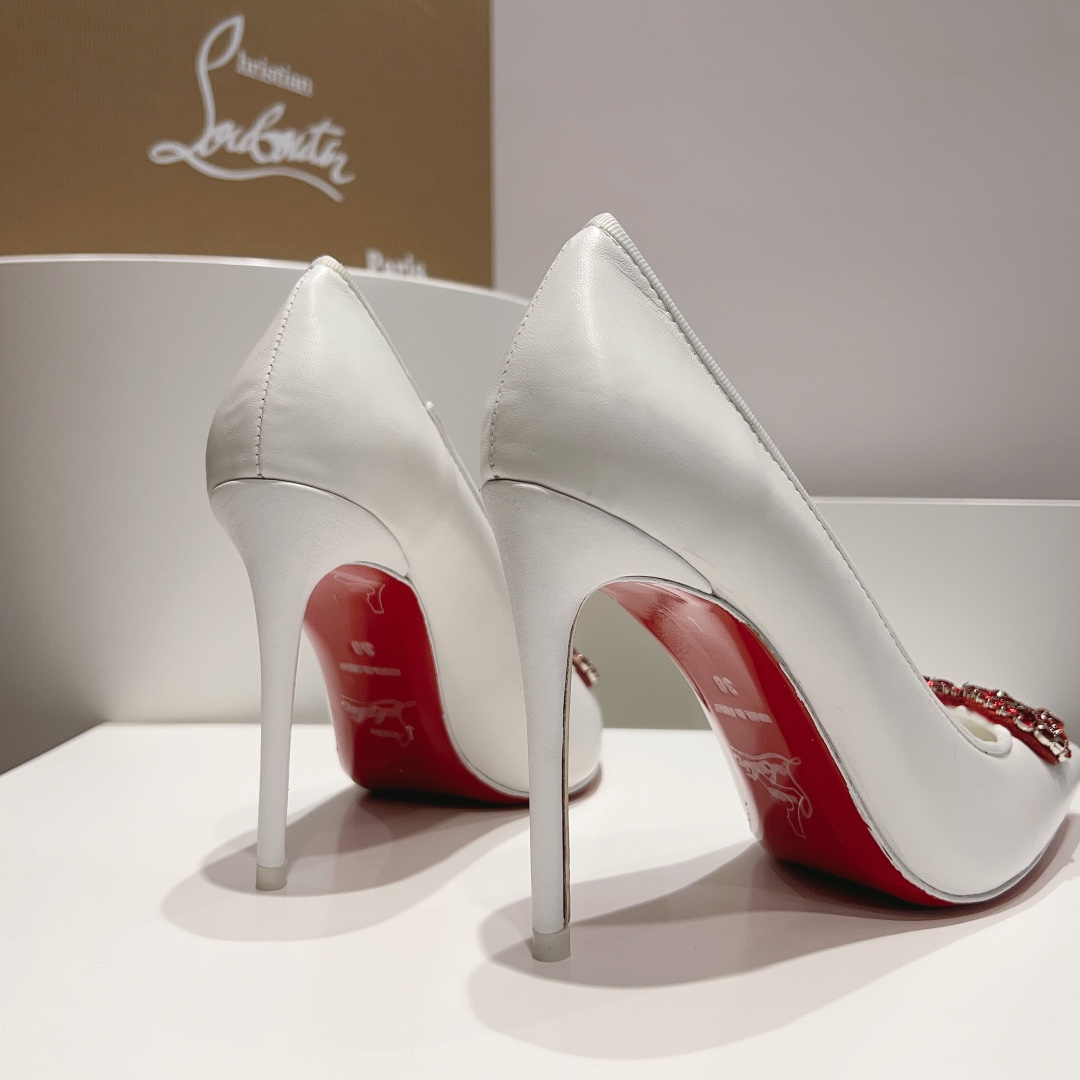 独家顶级版ChristianLouboutin2023s原版做货重工CL七夕限定心型宝石高跟鞋︎鞋面lk