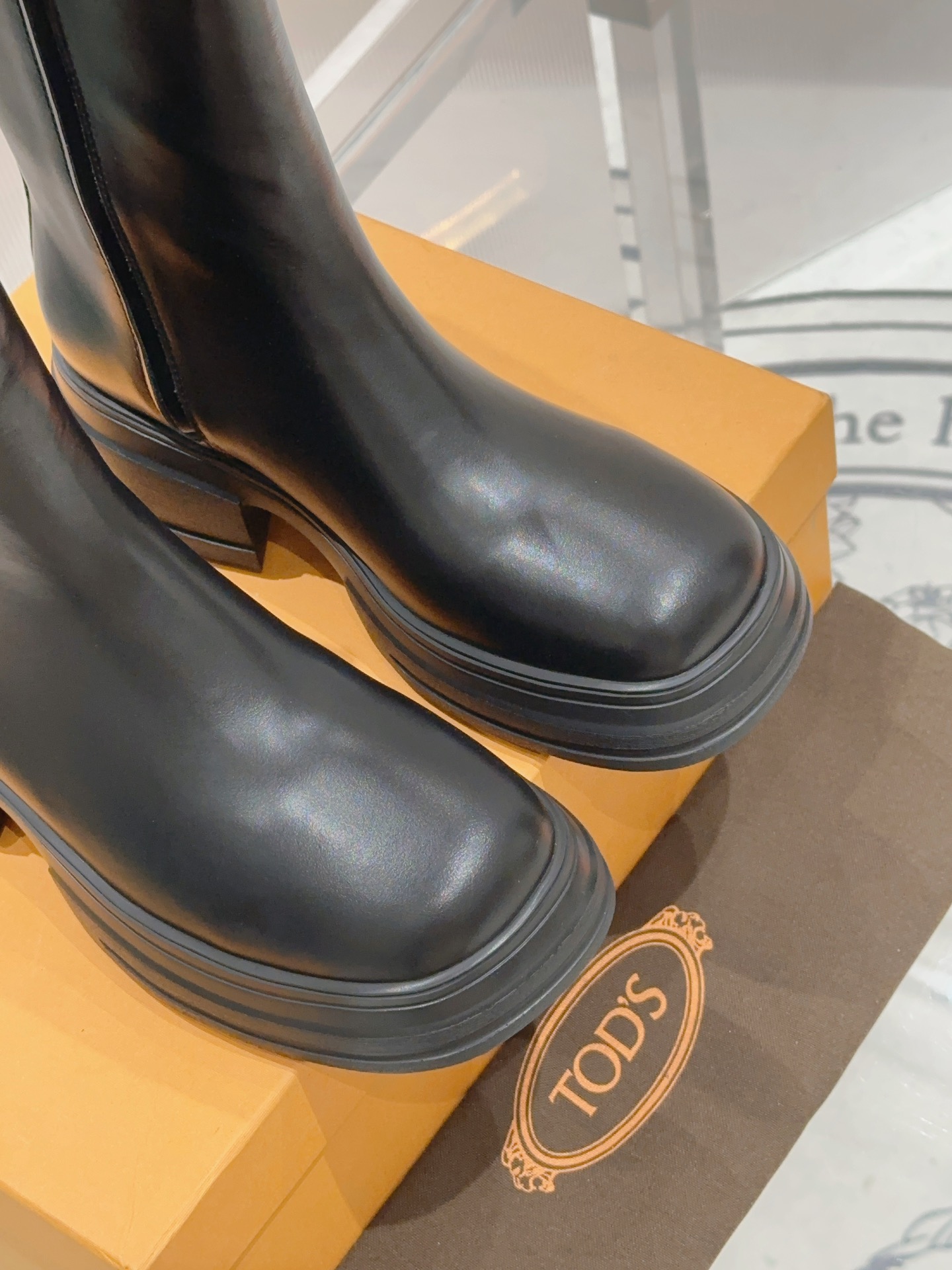 Exclusive Imported Cattle Skin Chelsea Ankle Boots Size 35-40, 5.5cm Heel - 图片 6