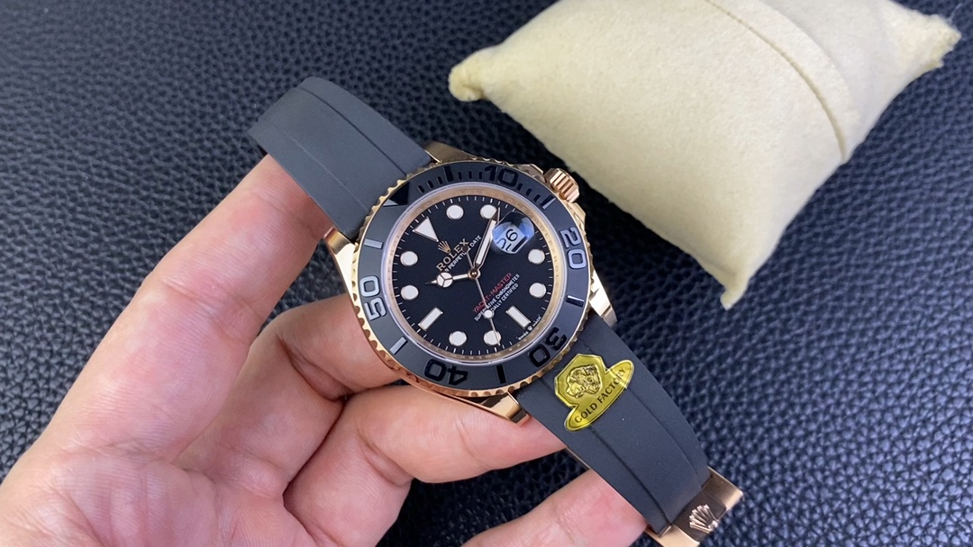 Rolex Yacht Master Watch Black Gold Platinum Red Rose White Yellow Polishing m126655