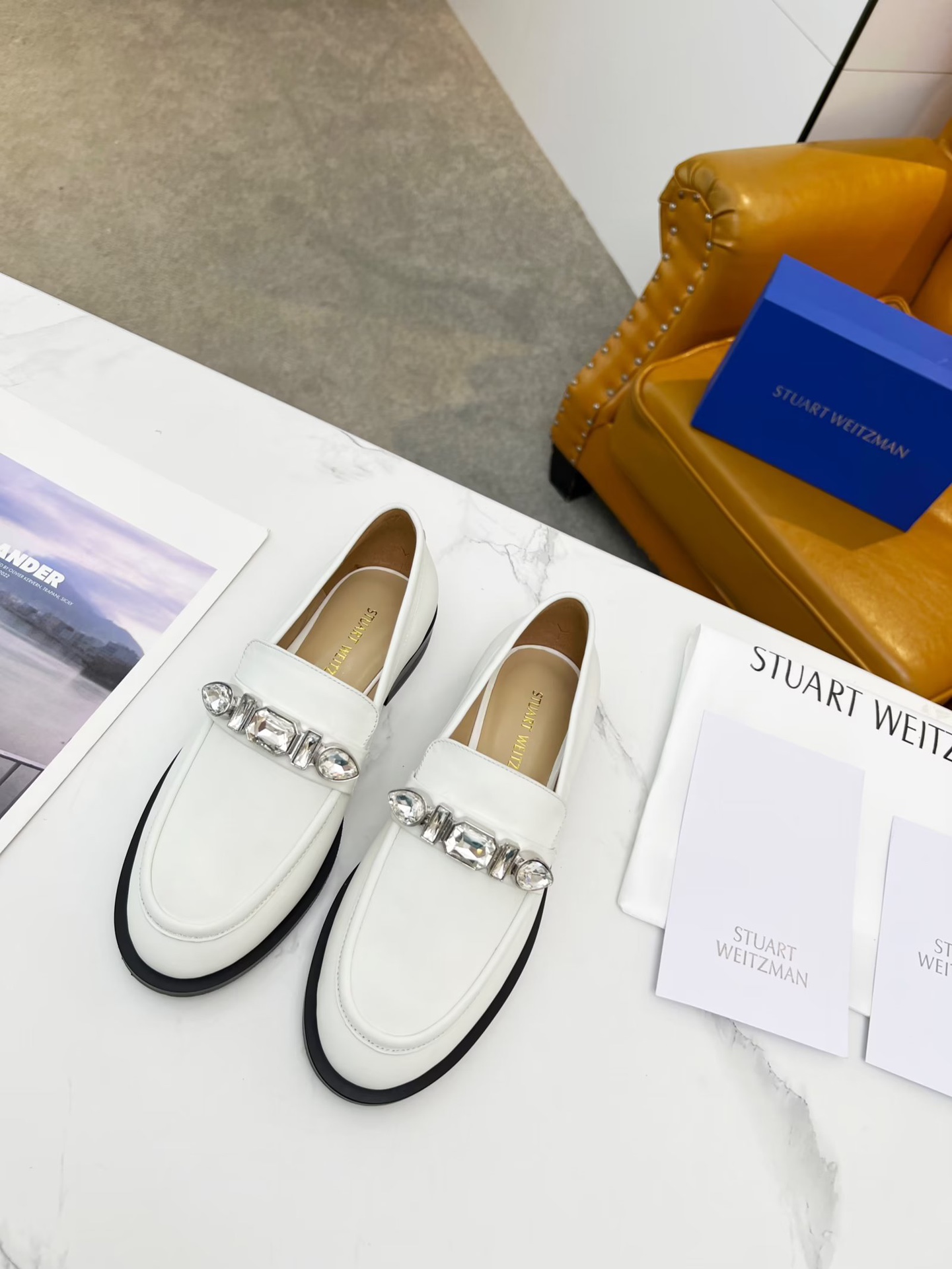 Stuart Weitzman Spring/Autumn Shoes: $500 Bid, Platinum Decor, Cattle Skin, Sheep Inner