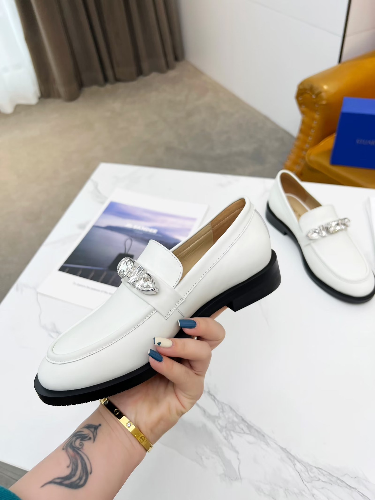 Stuart Weitzman Spring/Autumn Shoes: $500 Bid, Platinum Decor, Cattle Skin, Sheep Inner - 图片 6