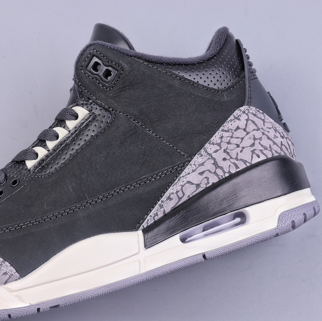 350 F Air Jordan 3 Retro ”Off Noir” AJ3 乔3做旧黑水泥  CK9246-001