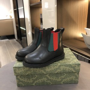 Gucci Martin Boots Cheap Replica Kids Calfskin Cowhide Rubber