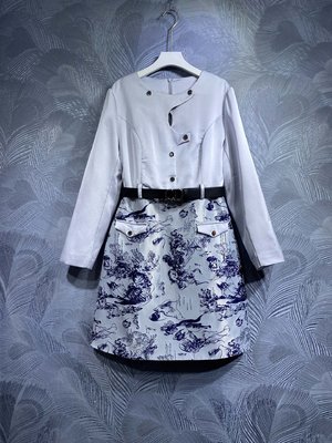 Dior Fake Clothing Dresses From China Fall/Winter Collection Long Sleeve