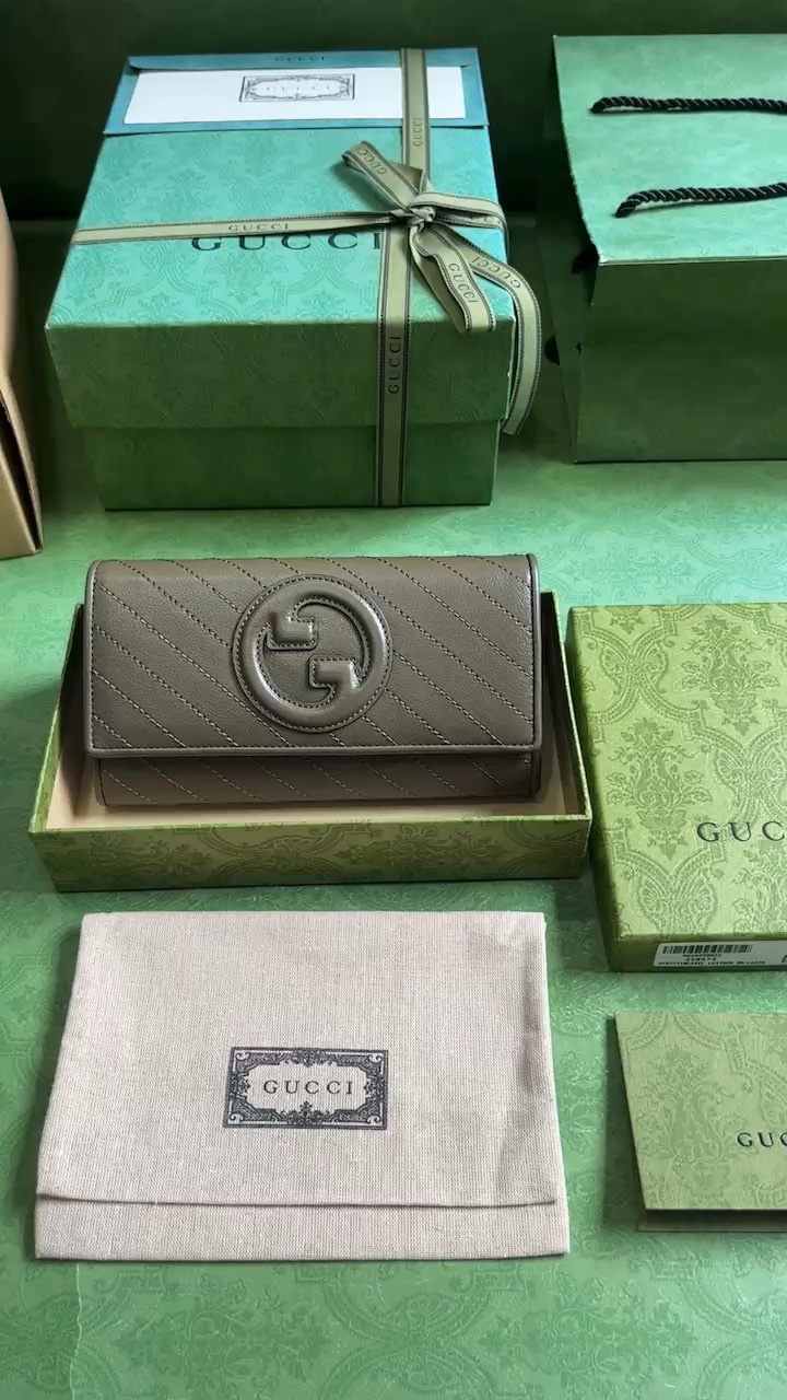 Gucci Blondie Wallet Grey