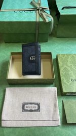 Gucci Ophidia Wallet Card pack Blue PVC