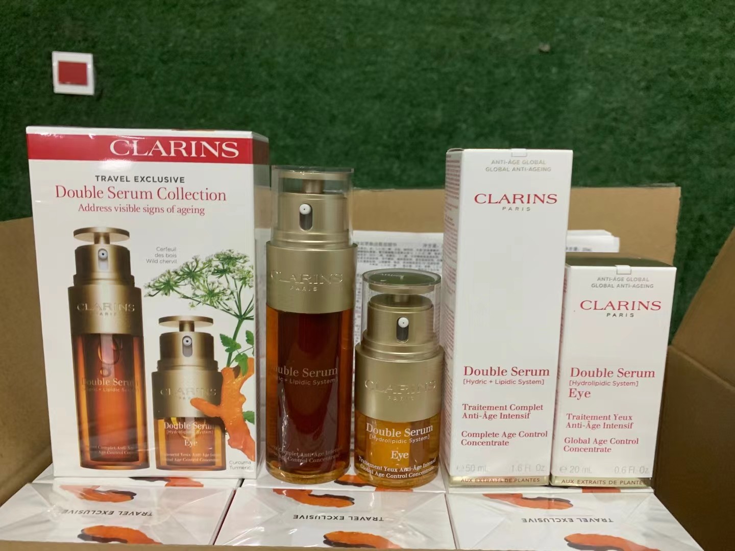 110. Set de esencia doble y contorno de ojos Clarins/Versión Mingtong 🔜 Versión Mingtong. ¡Alta calidad❗Set de esencia…