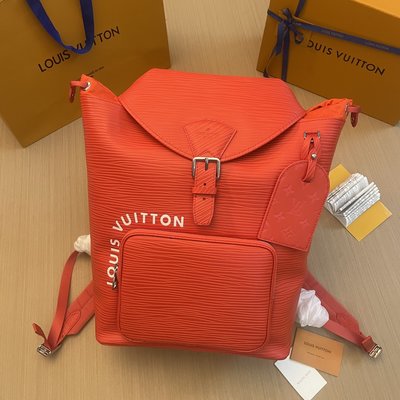 Louis Vuitton LV Montsouris Bags Backpack High-End Designer Epi Cowhide M23099