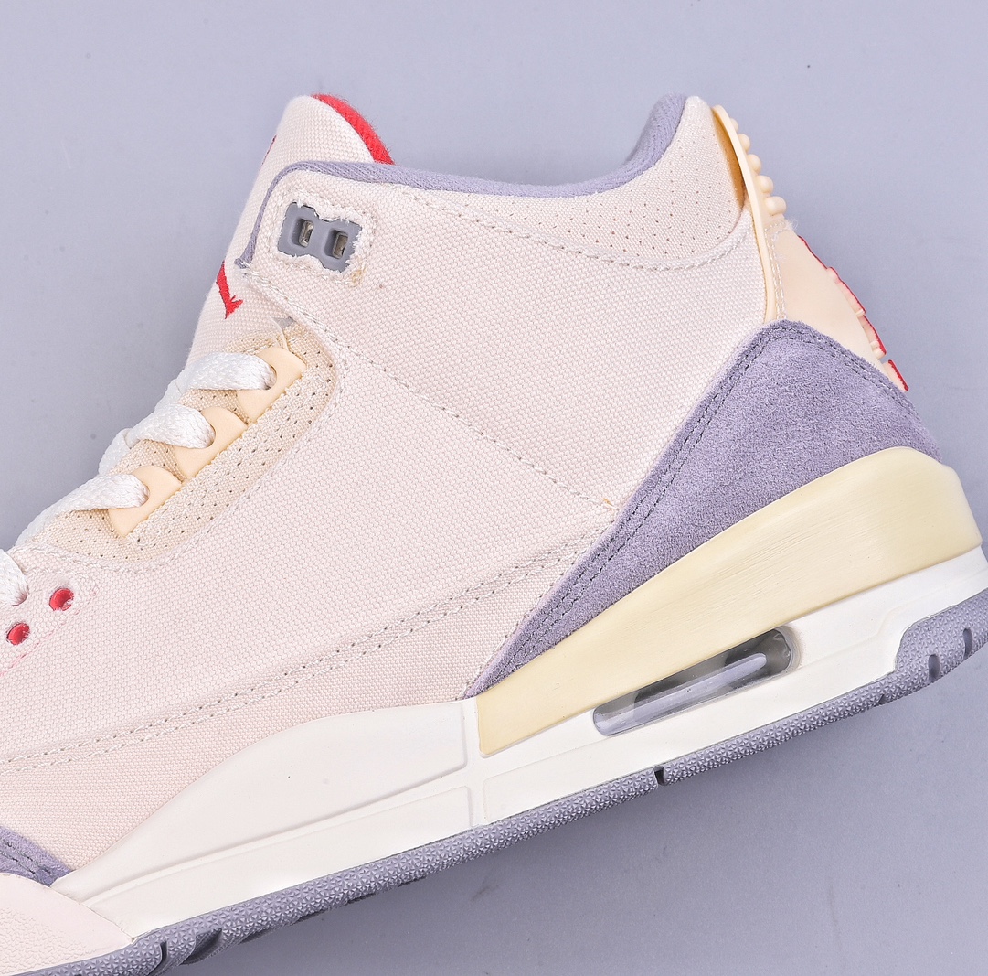 280 PB Air Jordan 3 Retro SE "Muslin" 乔3棉布米白配色  DH7139-100