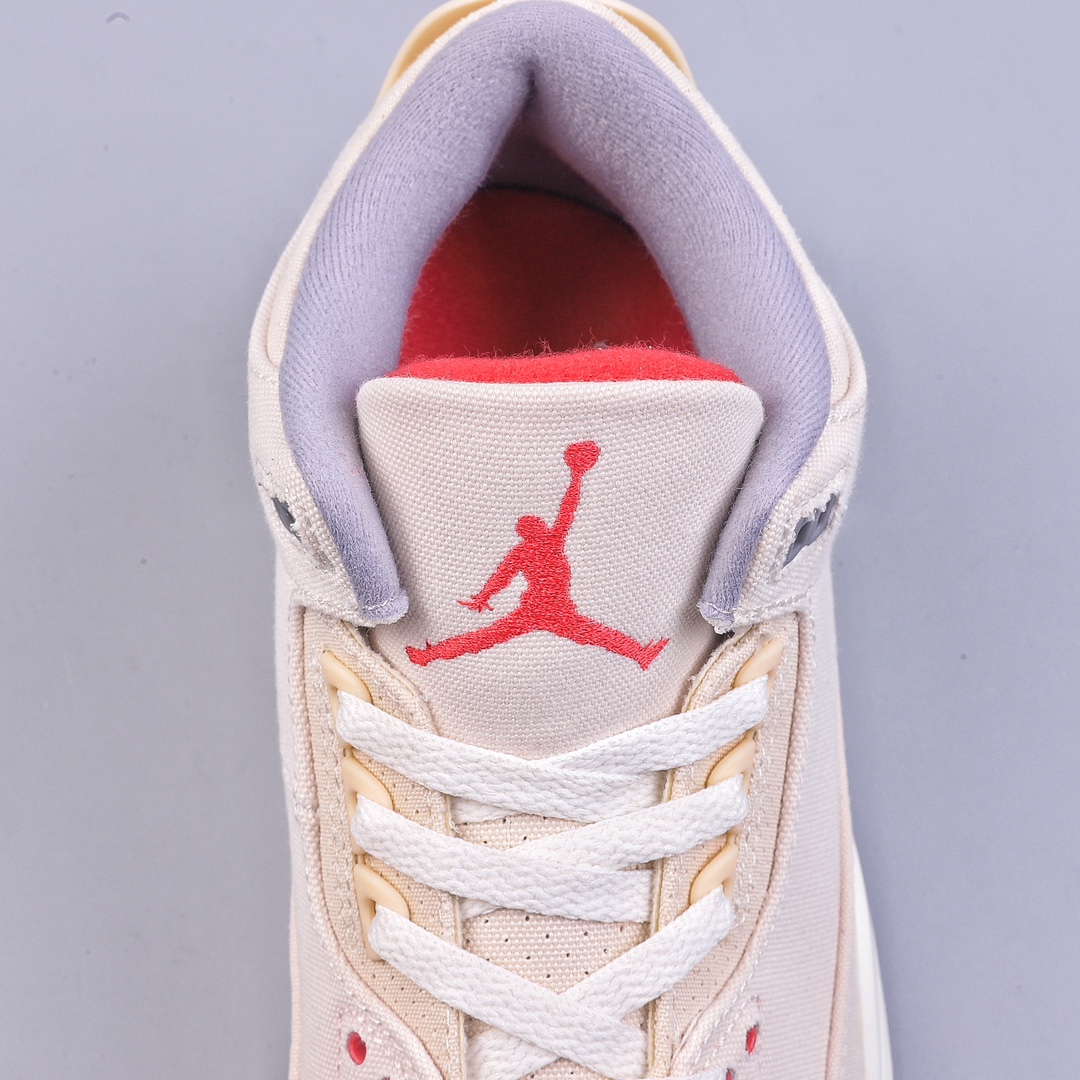 280 PB Air Jordan 3 Retro SE "Muslin" 乔3棉布米白配色  DH7139-100