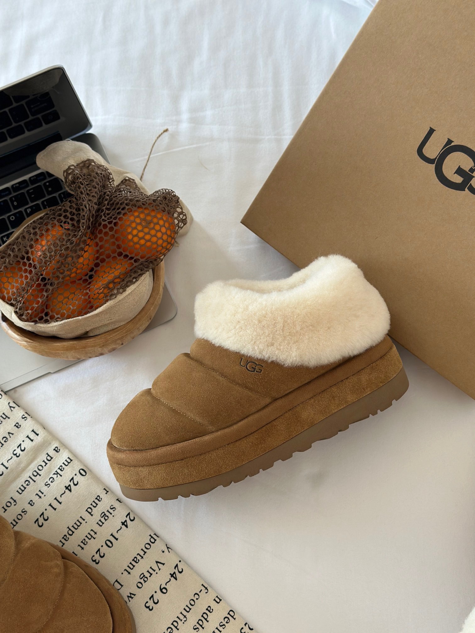 +++UGG.2023上新Tazzlita塔茨丽塔便鞋砖柜同款1:1开模定制内里羊皮毛一体鞋底采用EVA