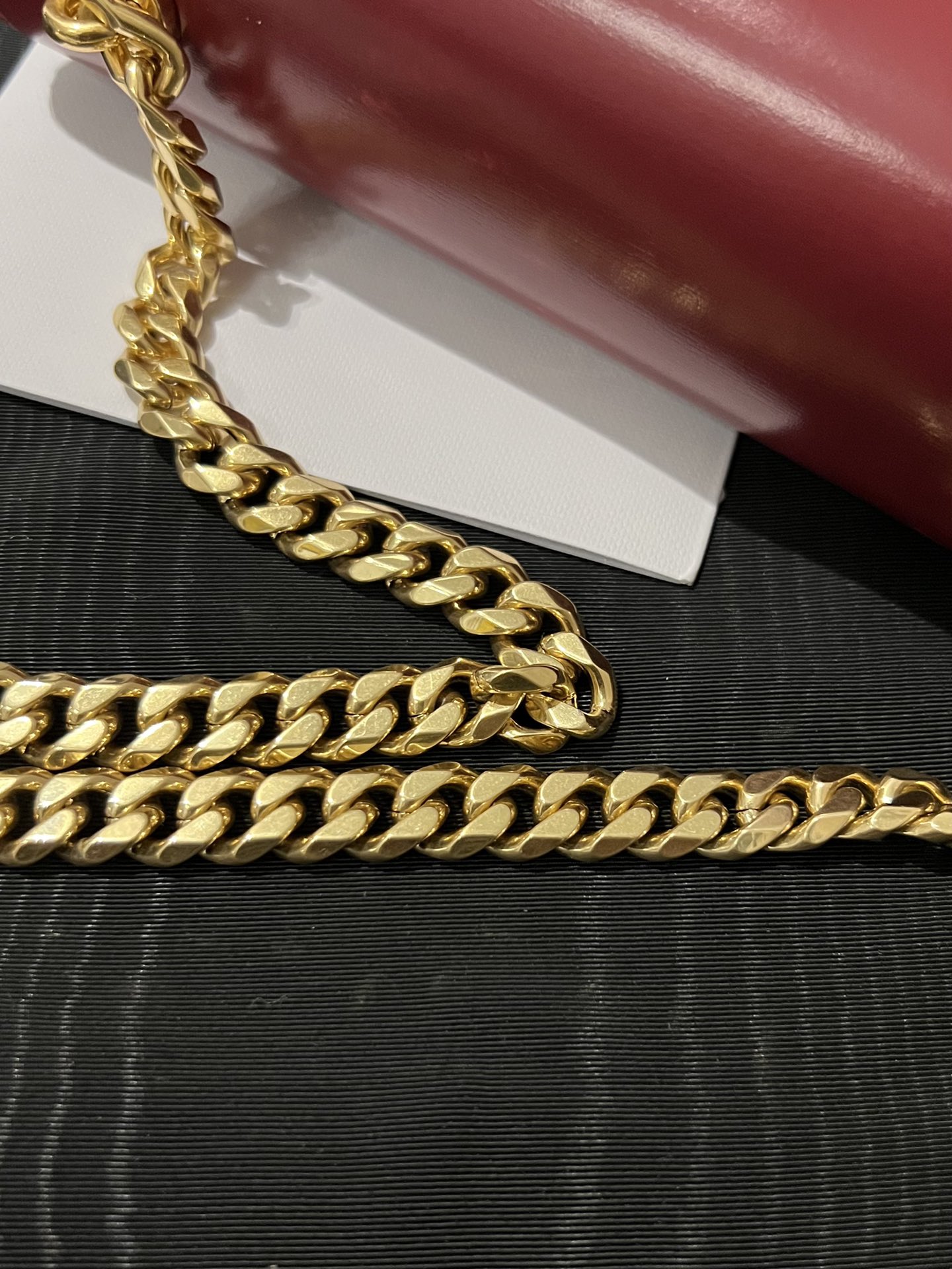 私渠版/配全套豪华包装TRIOMPHE凯旋门链条腋下尺寸20.5X10.5X4cm外原厂牛皮羊皮衬里单肩