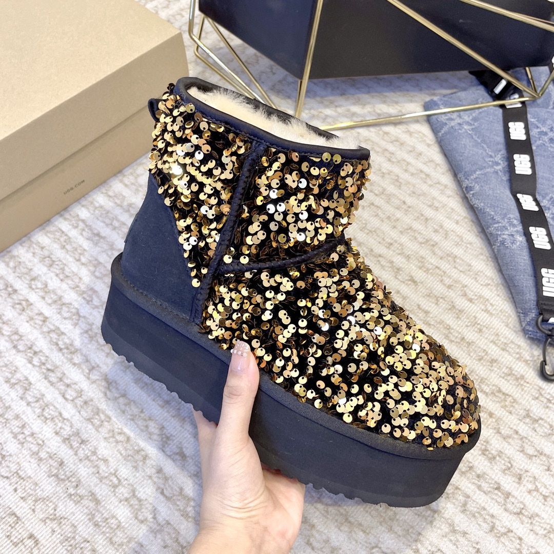 UGG AAA+ Snow Boots Sheepskin Winter Collection Fashion